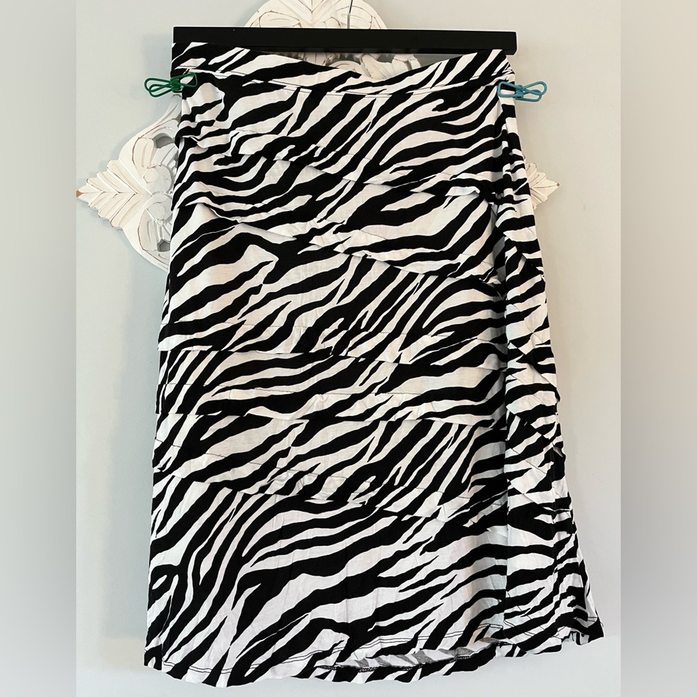 Zebra print skirt